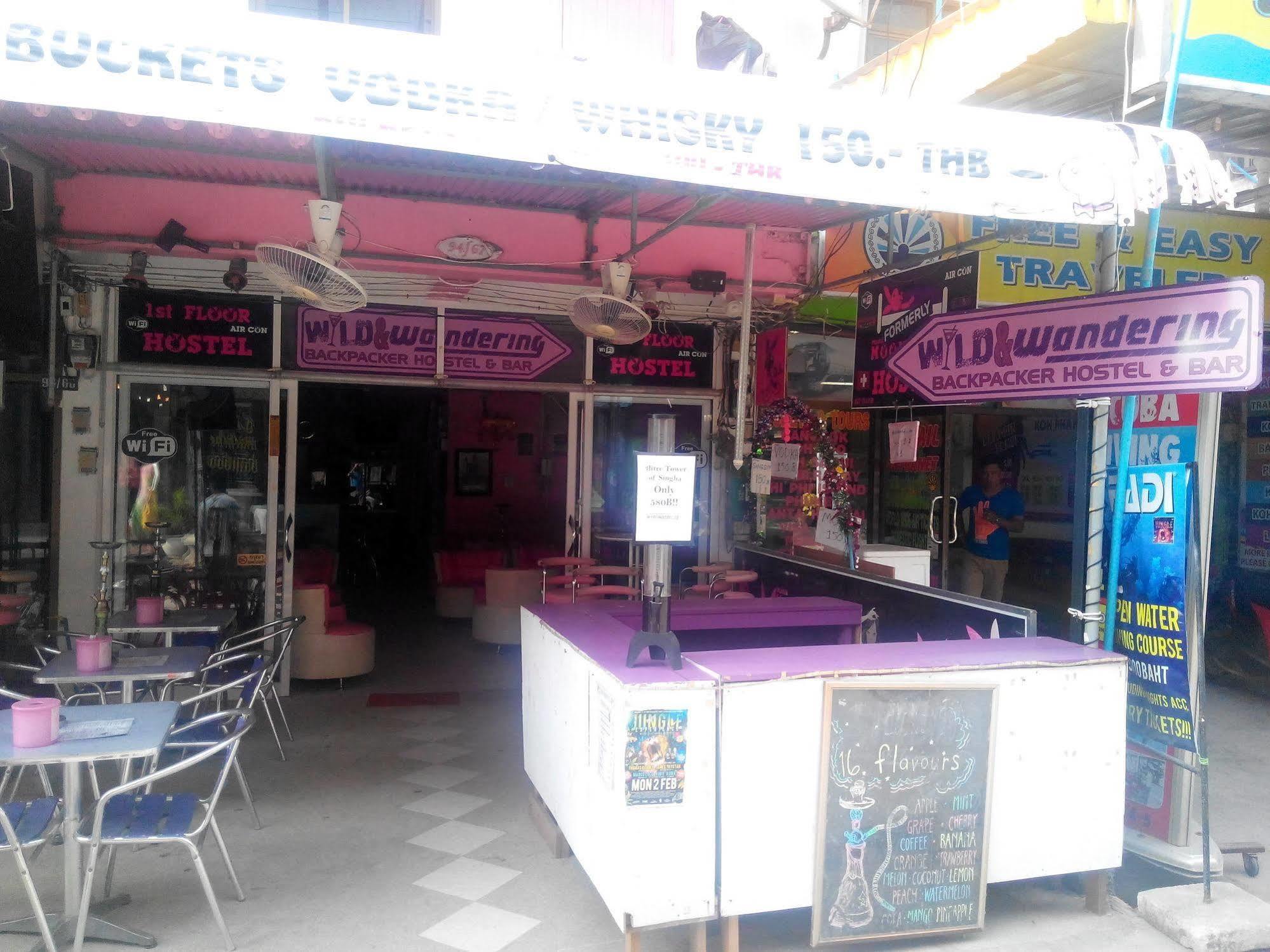 Wild & Wandering Backpacker Hostel & Bar Haad Rin Bagian luar foto
